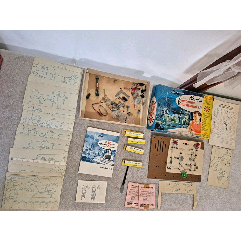 Norelco E20 Electronic Educational Kit w/ Box, Instructions & Parts